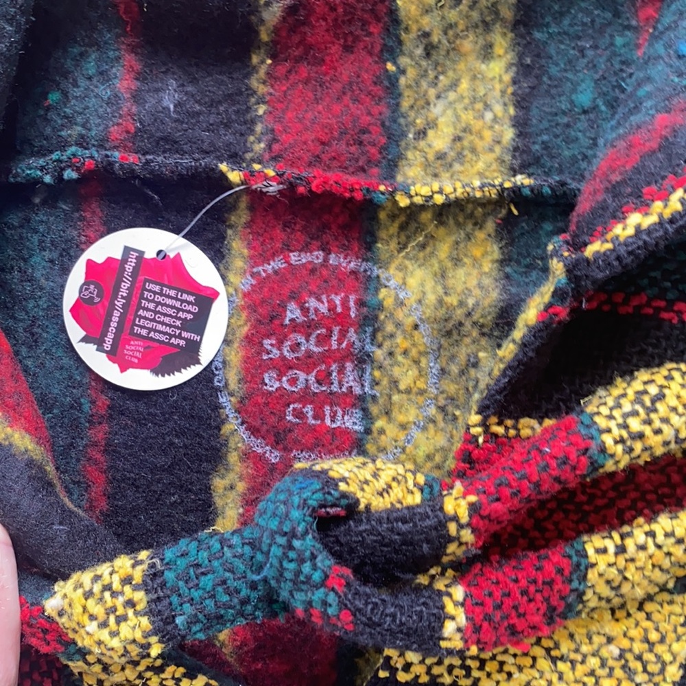 Anti Social Social Club Todd Rasta Poncho Hoodie - Picture 6 of 7